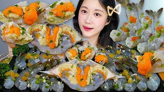 [ONHWA] กุ้งดิบและปูกับน้ำจิ้มไทยให้กรุบกรอบ!