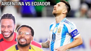 IS MESSI FALLING OFF!  Argentina vs Ecuador Quarter Finals Copa Cup Reaction