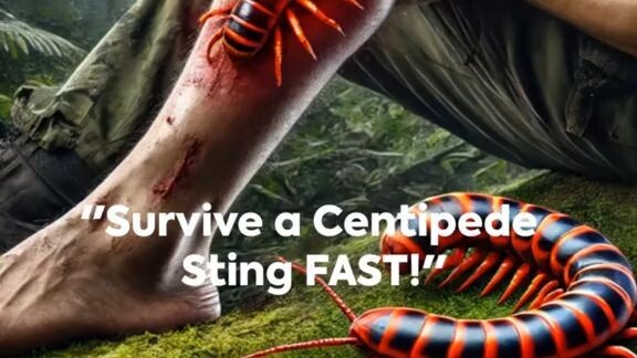 Stung by a centipede No worries!