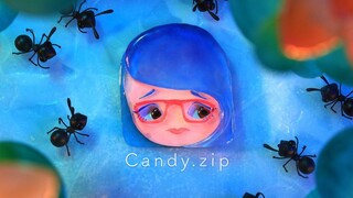 Sweet candy colors! "Candy.zip," the previous work by the director of "PUI PUI Molcar."