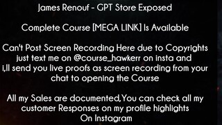 James Renouf Course GPT Store Exposed Download