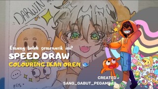 [ Speed Draw ] ikan oren kartun ini jadi animek 🗿|| part 1