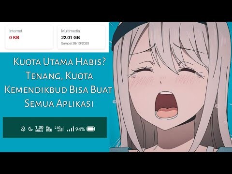 CARA UBAH KUOTA BELAJAR KEMENDIKBUD MENJADI FLASH 100%!1!1!1!