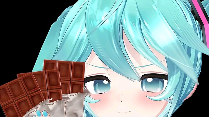 Miku makes scallion chocolate~