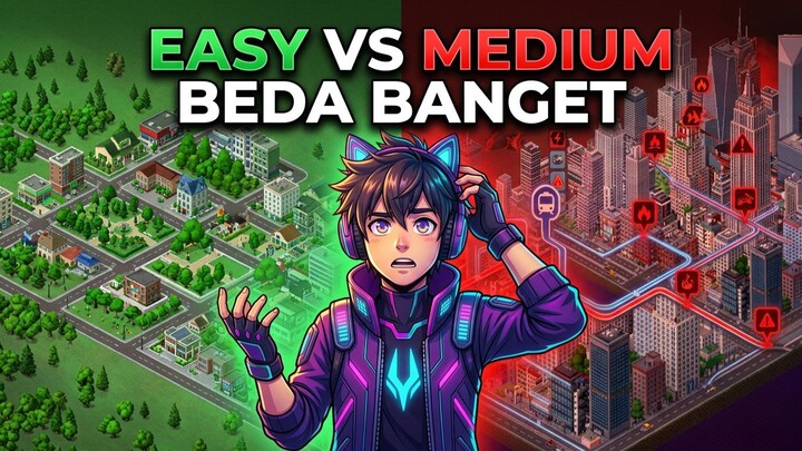 Mode Medium Bikin Stres? Ini Perbedaan Easy vs Medium di Game Kota