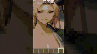 Minecraft Pixel art #shorts #naruto #boruto #tsunade