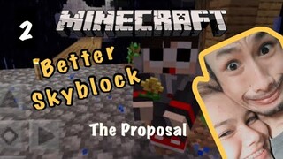 Minecraft PE Better Skyblock with my Jowa PART #2 (FILIPINO)