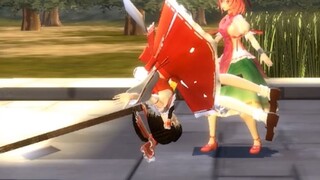 Datang! Reimu memberinya seluruh pekerjaan!