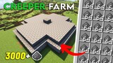 UPDATE Minecraft Creeper Farm | 3000 Gunpowder Easy 1.19