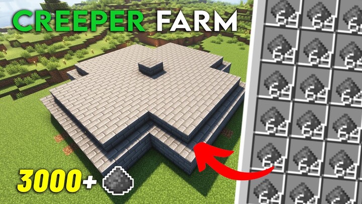 UPDATE Minecraft Creeper Farm | 3000 Gunpowder Easy 1.19