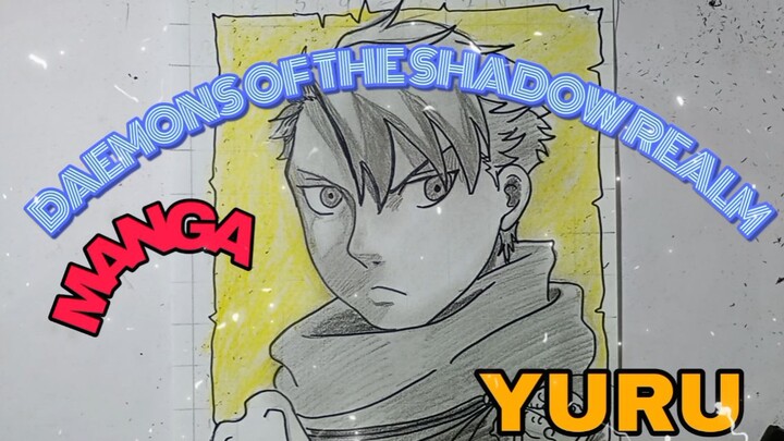 menggambar yuru dari anime daemons of the shadow realm