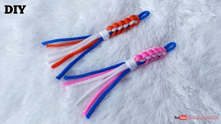 DIY - Cara membuat gantungan kunci dari tali kur simple