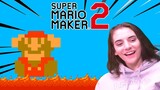 MY GIRLFRIEND TRIES PLAYING MARIO MAKER 2