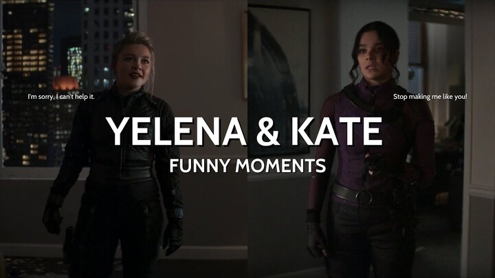 Yelena and Kate funny moments in Hawkeye #hawkeye #katebishop #yelena