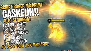 Script Skin Roger M3 Prime Full Efeect No Password Patch Terbaru | Mobile Legends