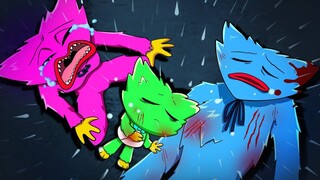 【Poppy Playtime】Huggy Wuggy，宝贝……请醒来！ Kissy Missy 和家人在一起很伤心