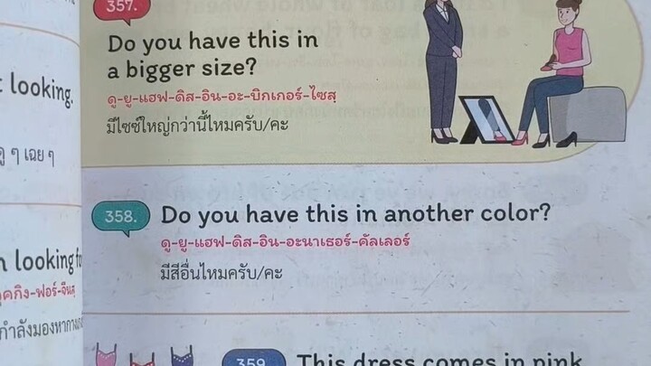 ประโยคในการซื้อของ