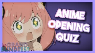 BLIND TEST ANIME : 50 OPENINGS