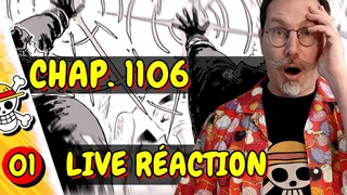 REACTION LIVE ONE PIECE 1106 - À tes côtés - Chapitre one piece 1106