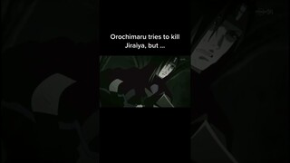 orochimaru tries to kill jiraiya, but...