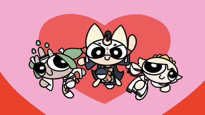 [ Âm Dương Sư ] Mở Âm Dương Sư vẽ theo phong cách Powerpuff Girls