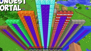 ฉันควรเลือกพอร์ทัลที่ยาวที่สุดใดใน Minecraft พอร์ทัลใดดีที่สุด