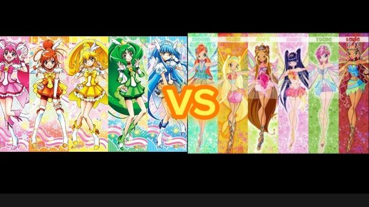 precure smile vs winx😊