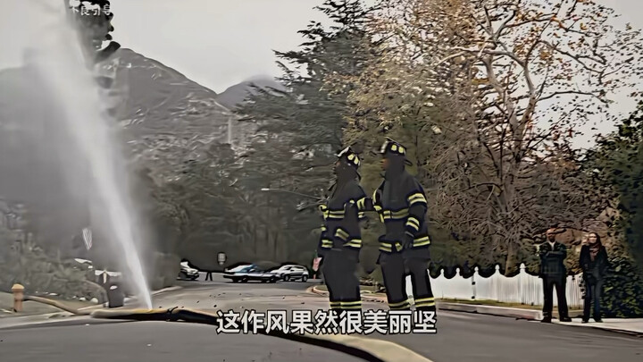 “The firefighters’ faces turned black at first glance.”