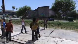 GTA 5 Một Ngày Làm Ăn Mày Người Vô Gia Cư Đi Xin Ăn Bị Cảnh Sát Đuổi