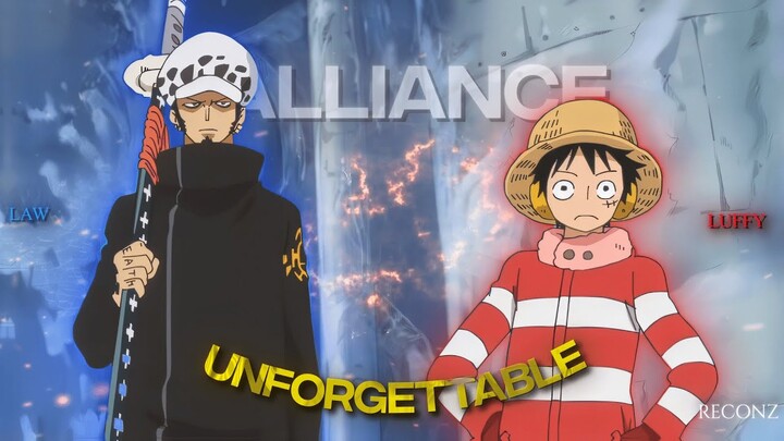 [4K] LUFFY AND LAW *UNFORGETTABLE* | ONE PIECE {Edit/AMV}