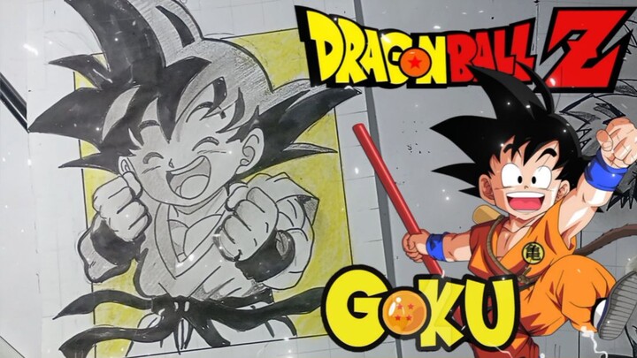 Drawing son goku dari anime Dragonball