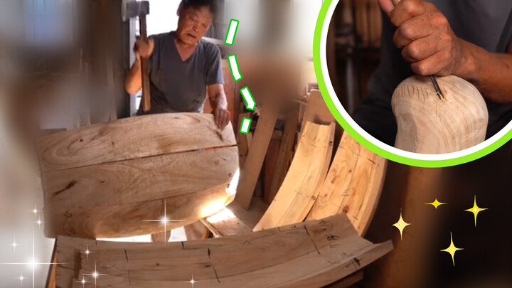 Kakek 70 tahun membuat mesin cuci "Totoro" dengan struktur duri!