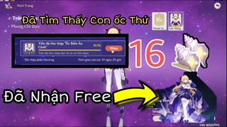 Đã Tìm Thấy Ốc biển ảo cảnh Thứ 16 | Đã Nhận free Skin Fischl Giấc Mộng đêm Khuya genshin impact