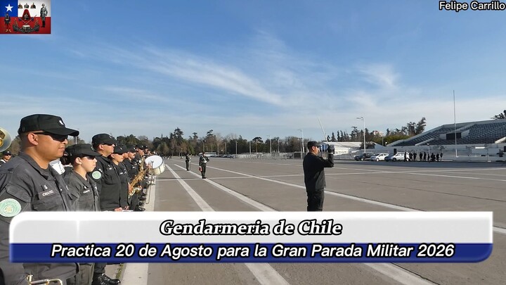 Practicas Gran Parada Militar 2026 - Gendarmeria de Chile