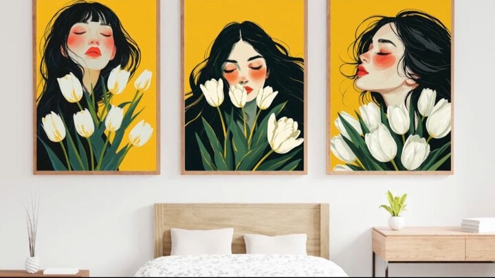 Modern Elegance, Framed. 🖼️🌷