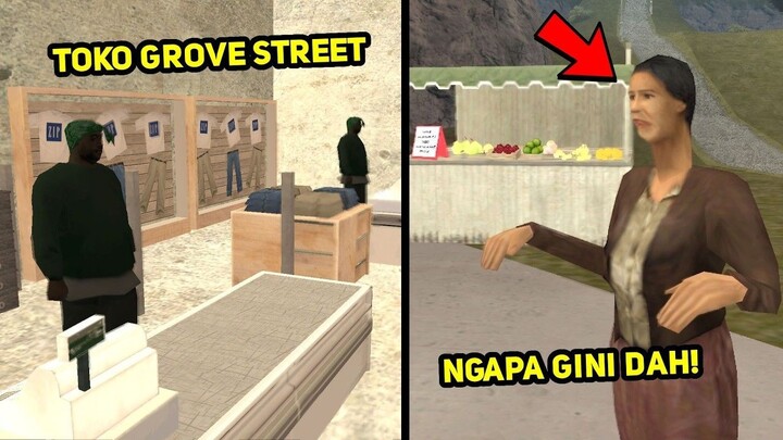 Grove Street PUNYA TOKO Dan PEDAGANG CREEPY ANEH Di GTA San Andreas (Mod 468)