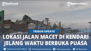 Jalan DI Panjaitan Lepo Lepo Kendari Sultra Macet Jelang Waktu Berbuka Puasa Ramadan 2024
