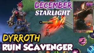 DECEMBER STARLIGHT SKIN - DYRROTH RUIN SCAVENGER | MOBILE LEGENDS