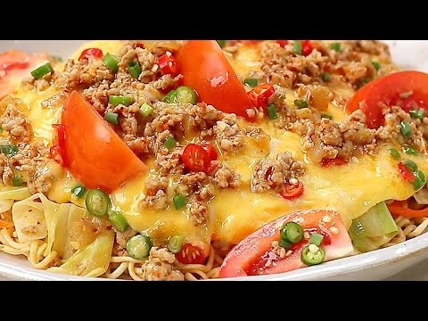 มาม่าไข่ข้นหมูสับพริกป่น [EasyCooking]