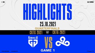 Highlights GEN vs C9 [Game 1][Vòng Tứ Kết][CKTG 2021][25.10.2021]