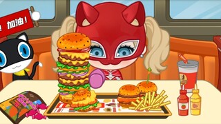 [P5 Mukbang] Hướng dẫn chi tiết món Big Explosion Burger của Takamaki Angodan!