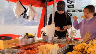 Món ăn đường phố Hàn Quốc - chợ  lòng đất - 부천지하상가 - Korean street food. Korean underground market