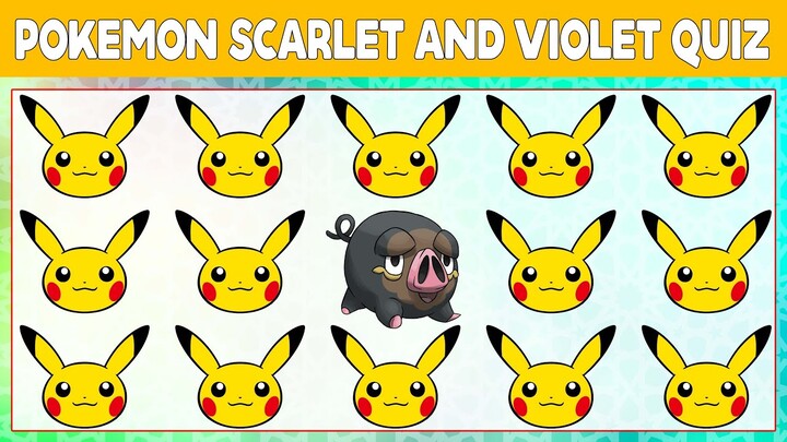 Pokemon Scarlet and Violet Lechonk Quiz 97 | Pokemon Games