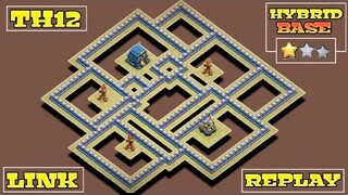NEW TH12 WAR BASE | DEFEND AGAINST TH13 ATTACK + REPLAY PROOF | ANTI ZAP WITCHES/HYBRID + LINK | COC