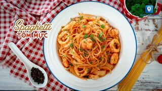 Hướng dẫn cách làm món SPAGETTY SỐT TÔM MỰC | Feedy TV