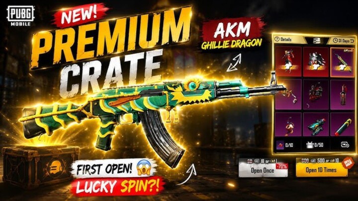 FREE TO PLAY LUCK? Opening Saved Premium Crates for the AKM Ghillie Dragon!