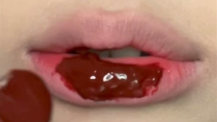 Lipstick is all over my lips!!!
