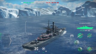 Modern Warships: RF ADMIRAL USHAKOV in Action.  Online Match Gameplay.