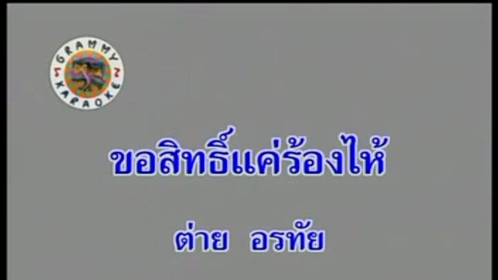 5.ขอสิทธิ์แค่ร้องไห้ (คาราโอเกะ) - ต่าย อรทัย