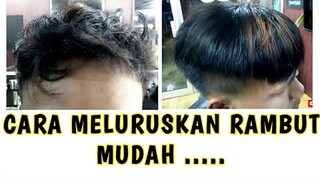 cara mudah meluruskan rambut permanen, tampa catok